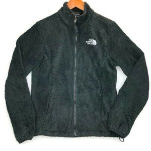 The North Face Osito Women's Small Black Jacket Teddy Fleece Full Zip Coat